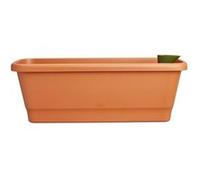 Elho Noa Balconniere L - Marron - L 65 x B 20 x H 18 cm - Balconextérieur - 100% recyclé Marron G