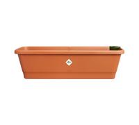 Elho Pot rectangulaire - 65 x 20 x 18 cm - Marron