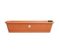 Elho Noa Balconnière XL - Terre Cuite | L 20 x W 78 x H 17.8 cm | Plastique 100% recyclé