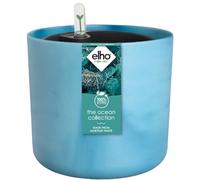 Elho Ocean Rond 22 avec Système D'Irrigation Pot de Fleur - Bleu Atlantique