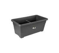 elho planteur - algarve terrasse roues 80cm anthracite - 78.1 x 40 x 33.1 cm