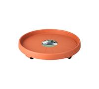 Elho Planttaxi Universel 30 - Soucoupe pour Intérieur & Extérieur - Ø 28.5 x H 6.5 cm - Marron/Terre Cuite