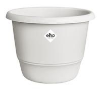 ELHO Pot de fleurs Amiga Rond 47 Blanc, Ø 47 x H 35 cm, pour extérieur, en plastique 100% recyclé, résistant au gel et aux chocs
