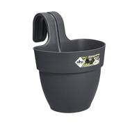 ELHO Pot de fleurs balcon Vibia Campana Easy Hanger Small - Anthracite - Balcon extérieur - L 24.1 x W 20.5 x H 26.5 cm