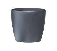 ELHO Brussels Pot de fleurs rond Roues 40 - Noir - Ø 39 x H 37 cm - intérieur - 100% recyclé Noir G
