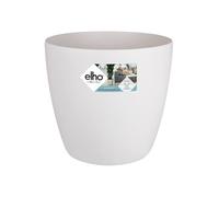Elho Pot de fleurs Brussels rond avec roues Ø 47 x H 44 cm Intérieur 100% recyclé Blanc