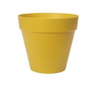 ELHO Pot de fleurs rond Loft Urban 25 - Extérieur - Ø 24,5 x H 22,2 cm - Jaune ocre