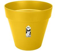 ELHO Pot de fleurs Rond LOFT URBAN - Ø50 x H44,5cm - Plastique - Percé - Réservoir - Avec roulettes - Ocre