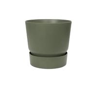 Elho Pot de fleurs rond Greenville 47 – Extérieur – Ø 47 x H 44,1 cm – Vert feuille