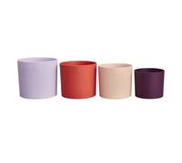 Elho Pots De Fleur Lex Pott - Set 15 Cm - Violet Rouge Rose Violet - L 15 X W 14.8 X H 14 Cm - Intérieur - 100% Recyclé Violet