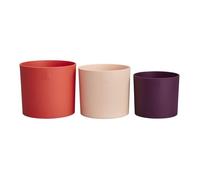 ELHO Pots de fleurs Lex Pott - Set 14 cm - Rouge Rose Violet - L 14 x W 13.8 x H 12 cm - Intérieur - 100% recyclé