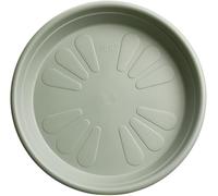 elho soucoupe universelle ronde 25cm soucoupe - Thyme Green | Ø 25 x H 3.6 cm | Convient à l’intérieur et à l’extérieur | Le plastique, signé elho