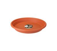 Elho Soucoupe Universel Ronde 13 - Soucoupe pour Intérieur & Extérieur - Ø 13.0 x H 1.9 cm - Marron/Terre Cuite