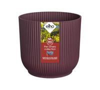 Elho The Winery Collection 14 - Pot de Fleur Interieur - Plastique 100% Recyclé - Ø 14.1 x H 12.9 cm - Rouge/Rouge Bordeaux