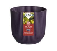 Elho The Winery Collection 14 - Pot de Fleur Interieur - Plastique 100% Recyclé - Ø 14.1 x H 12.9 cm - Violet/Mauve Foncé