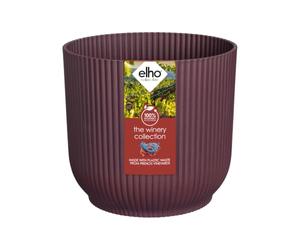 Elho The Winery Collection 18cm Pot de Fleur - Rouge Bordeaux | Ø 18.3 x H 16.8 cm | Plastique 100% recyclé