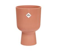 Elho Vibes Fold Coupe 14cm Pot de Fleurs - Rose Poudré | Ø 13.9 x H 21 cm | Convient à une utilisation en intérieur | Plastique 100 % recyclé