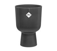 Elho Vibes Fold Coupe 30cm Pot de Fleurs - Anthracite | Ø 29.5 x H 44.7 cm | Convient pour l’intérieur | Plastique 100 % recyclé