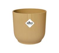 Elho Vibes Fold Rond 18cm Pot de Fleur - Jaune Beurre | Ø 18.3 x H 16.8 cm | Convient à une Utilisation Intérieure | Plastique 100% recyclé