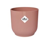 Elho Vibes Fold Rond 18cm Pot de Fleur - Rose Poudré | Ø 18.3 x H 16.8 cm | Convient à une Utilisation Intérieure | Plastique 100% recyclé