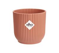 Elho Vibes Fold Rond Mini 7 - Pot De Fleurs pour Intérieur - Plastique 100% recyclé - Ø 7.0 x H 6.5 cm - Rose/Rose Poudré