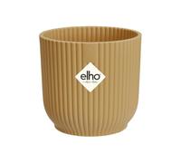 Elho Vibes Fold Rond Mini 9cm Pot de Fleur - Jaune Beurre | Ø 9.3 x H 8.8 cm | Convient à une Utilisation Intérieure | Plastique 100% recyclé
