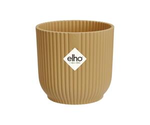 Elho Vibes Fold Rond Mini 9cm Pot de Fleur - Jaune Beurre | Ø 9.3 x H 8.8 cm | Convient à une Utilisation Intérieure | Plastique 100% recyclé