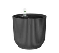 Elho Vibes Fold Ronde 22 avec Système D'Irrigation Pot de Fleur - Anthracite