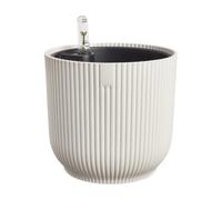 Elho Vibes Fold Ronde 22 avec Système D'Irrigation Pot de Fleur - Linen White