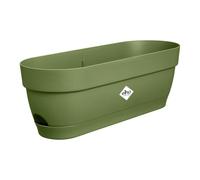 elho vibia campana balconnière 50cm pot de fleurs - Moss Green | L 18.2 x l 49 x H 17 cm | Soucoupe intégrée