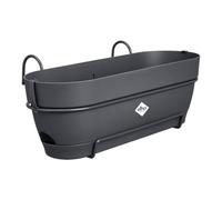 Elho Vibia Campana Balconnière Allin1 50 - Planteur pour Balcon - Ø 50.4 x H 17.7 - Anthracite
