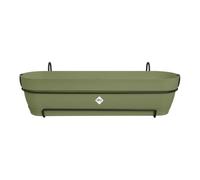 Elho Vibia Campana balconnière allin1 70cm balconnière - Moss Green | L 26 x l 70.4 x H 17.7 cm | Soucoupe intégrée