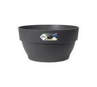 Elho Vibia Campana Coupe 34 - Pot De Fleurs pour Extérieur - Ø 33.9 x H 17.4 - Anthracite