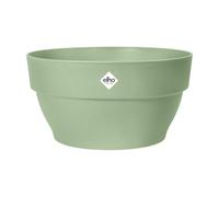 Elho Vibia Campana Coupe 34 - Pot De Fleurs pour Extérieur - Ø 33.9 x H 17.4 cm - Vert/Vert Pistache