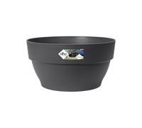 Elho Vibia Campana Coupe 34cm Pot de Fleurs - Anthracite | Ø 33.9 x H 17.4 cm | Convient à une utilisation en extérieur