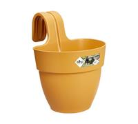ELHO Pot de fleurs balcon Vibia Campana Easy Hanger Small - 24,1 x 20,5 x H26,5 cm - Jaune - Rond - 2,8 L
