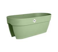 Elho Vibia Campana Flower Bridge 60 - Jardinière Balcon - Plastique 100% Recyclé - L 59 x B 26 x H 22 cm - Vert/Vert Pistache