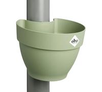 Elho Vibia Campana Pot gouttière 22cm Pot de Fleurs - Vert Pistache | L 19.1 x l 21.6 x H 16.3 cm | Convient à une utilisation en extérieur