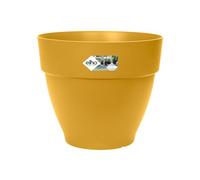 Elho Vibia Campana Rond 20 - Pot De Fleurs pour Extérieur - Ø 19.5 x H 16.8 cm - Jaune/Jaune Miel