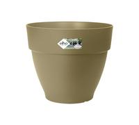 Elho Vibia Campana Rond 55 - Pot De Fleurs pour Extérieur - Plastique 100% recyclé - Ø 54.5 x H 47.0 cm - Vert/Vert Cendré