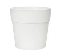 Elho Vibia Straight 25cm Pot de Fleurs - Blanc | Ø 24.3 x H 23.2 cm | Convient à l’extérieur | Plastique 100% recyclé