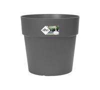Elho Vibia Straight 30cm Pot de Fleurs - Anthracite | Ø 29.3 x H 28 cm | Convient à une utilisation en extérieur | Plastique 100 % recyclé