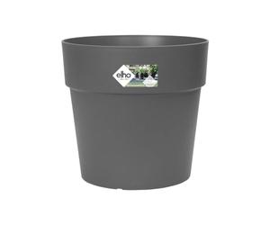 Elho Vibia Straight 30cm Pot de Fleurs - Anthracite | Ø 29.3 x H 28 cm | Convient à une utilisation en extérieur | Plastique 100 % recyclé