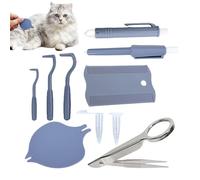 Élimination des tiques pour chiens - Kit pour éliminer les puces des animaux domestiques, ensemble amovible réutilisable pour la maison avec plusieurs animaux et soins quotidiens pour chiens et chats