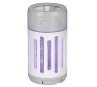 Élimine Les Insectes Jata Hogar MELI0120 avec Lampe de Poche. 9 Ampoules LED UV attrayantes. Rechargeable. Zone d'action : 25 m². Utilisation intérieure et extérieure.