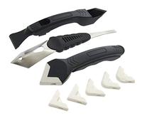 Elinala Grattoir de Retrait de Silicone, Lisseur Joint Silicone, Outil de Calfeutrage de Grattoir en Silicone 8 Pièces, Kit de Nettoyage de Finition de Mastic pour Salle de Bain, Cuisine et Chambre