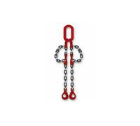 Elingue chaîne 2 brins avec crochet à chape de sécurité à verrouillage automatique + crochet de raccourcissement à chape L2m CH