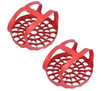 Élingue d'autocuiseur, 2 pièces, ustensiles de cuisson en Silicone, cuiseur multifonction Anti-brûlure, support de cuisson à vapeur pour la maison