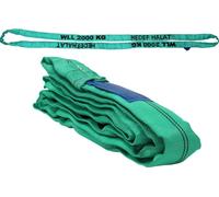 Élingue ronde 2000kg, 16m de circonférence, sans fin avec noyau en polyester, sangle de levage, vert