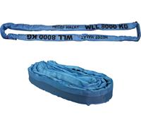 Élingue ronde, capacité 8000kg, circonférence 12m, sans fin avec noyau polyester, sangle de levage, bleu